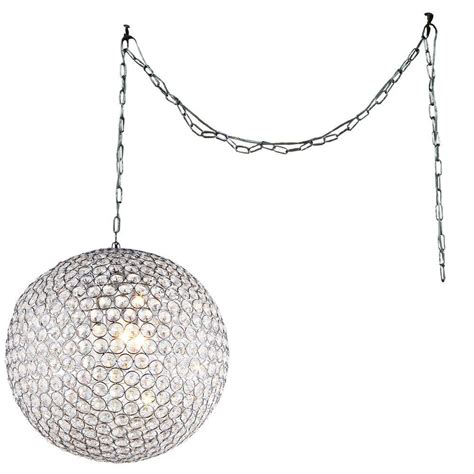 What do you mean by swag light chandelier? Unbranded Jessie 3-Light Chrome Indoor 12 in. Round ...