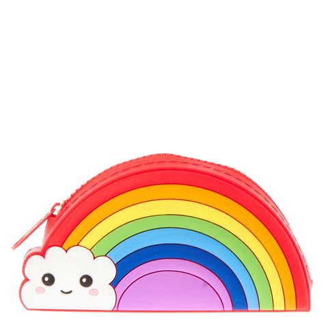 Rainbow Zip Close Coin Pouch Claires Fr