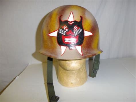 Rvn 1 Vietnam 44th Ranger Battalion Helmet Shell Tiger Tan Ir22t Ebay