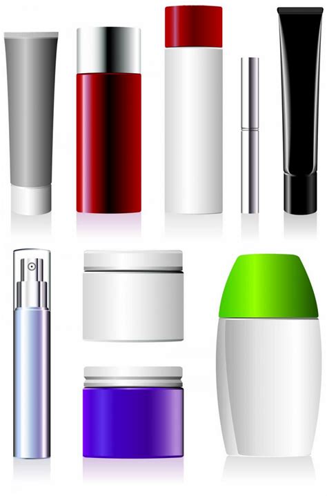 Cosmetic containers (5327) Free EPS Download / 4 Vector