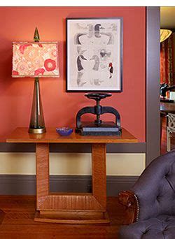 Receive the latest inspiration and advice. Interior Decorating Triad Room Scheme | Bold Red Wall ...