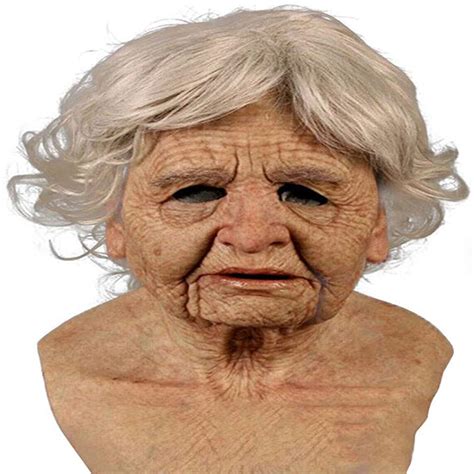 Other Men S Jewellery Cosplay Rubber Old Man Mask Realistic Scary Latex Mask Horror Headgear