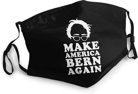Unisex Face Mask Make America Bern Again Bernie Sanders Reusable Cloth