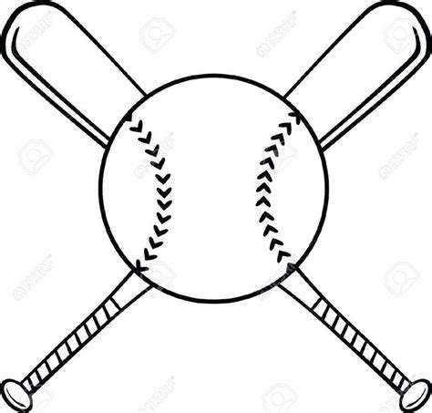 Softball Bat Clipart Black And White Bat Clip Art Baseball Drawings