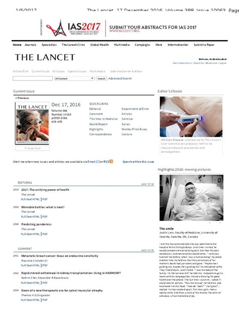 The Lancet 17 December 2016 Volume 388 Issue 10063 Pages 2959 3086