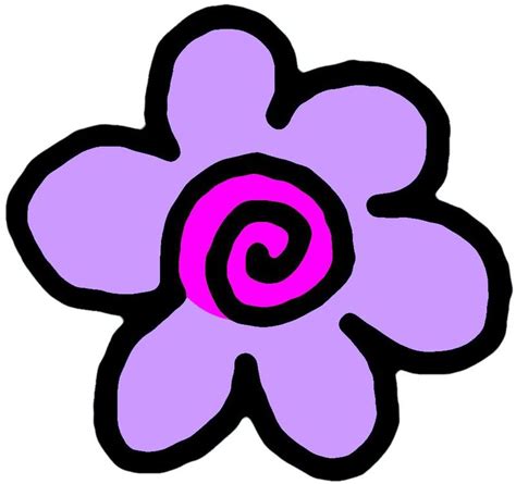 Purple Flowers Cartoon Clipart Best
