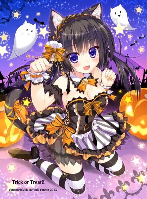 A Catgirl Is Fine Too Anime Girl Neko Anime Halloween Kawaii Anime
