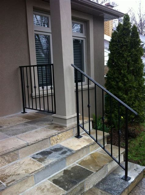 Trendy ft x in white stair rail kit. wrought iron stair railings exterior | Exterior Railing ...