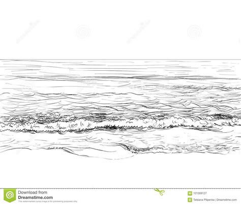 Summer seascape sketch stock vector. Illustration of beach ... Another page of beach life drawing,kata beach,phuket,thailand.