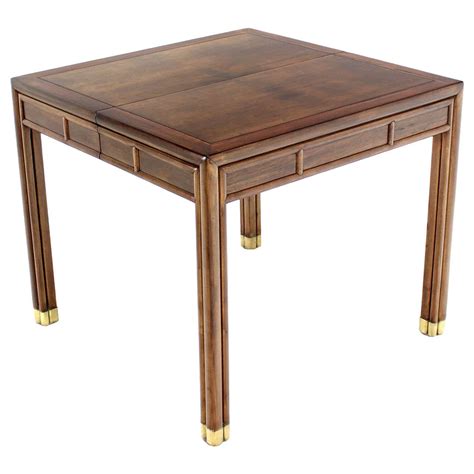 Henderson Square Dining Game Table With Built In Pop Up Leaf At 1stdibs