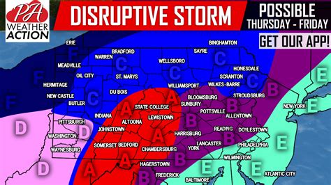 Disruptive Winter Storm Possible Thursday Into Friday Pa Weather Action