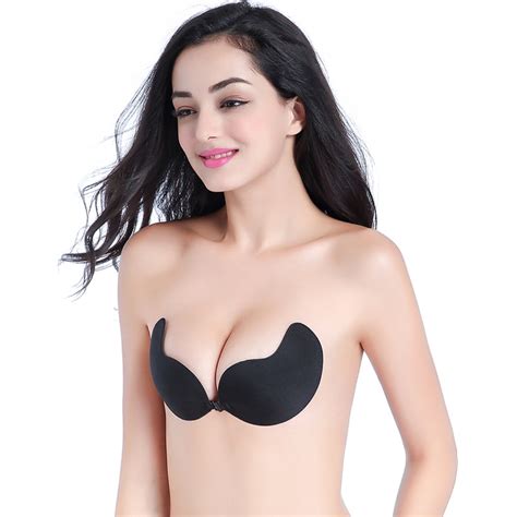 Sexy Women Silicone Bra Push Up Strapless Backless Self Adhesive Gel Stick Invisible Bras In