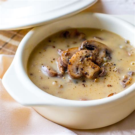 It's a basic but flavorful ground beef casserole, made with sauteed bell pepper, onion and garlic, cooked in a sauce of stewed tomatoes and cream of mushroom soup, and a few basic seasonings, but the finish with a layer of. Creamy Beef, Mushroom and Wild Rice Soup | Czech in the ...