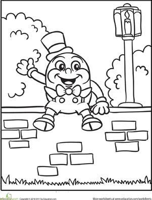 You can use our amazing online tool to color and edit the following humpty dumpty coloring pages. Humpty Dumpty Coloring Page | Nursery rhyme crafts ...
