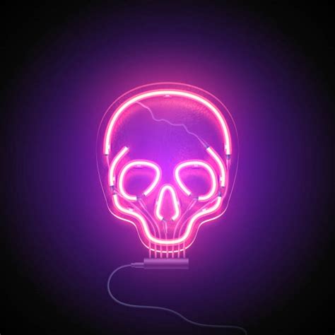 Neon Skull Illustrations Royalty Free Vector Graphics And Clip Art Istock