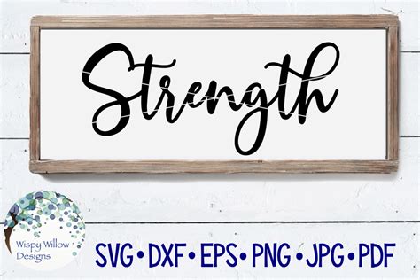 Strength Svg Cut File 153113 Svgs Design Bundles