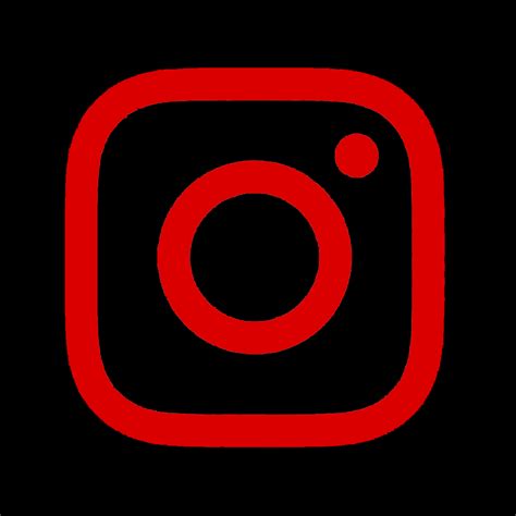 Instagram Icon Red Red And Black Instagram Logo Black App Instagram