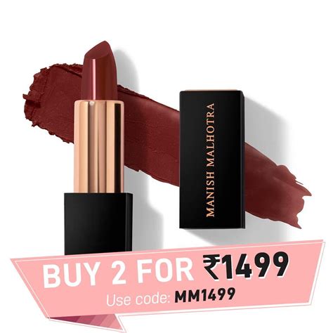 Manish Malhotra Soft Matte Lipstick Buy Deep Maroon Matte Lipstick