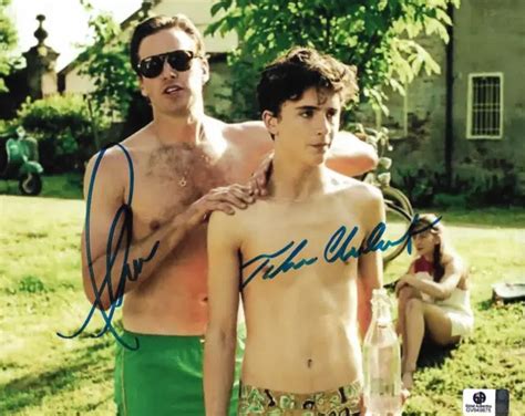 TIMOTHEE CHALAMET ARMIE Hammer Call Me By Your Name Signed 8x10 Photo