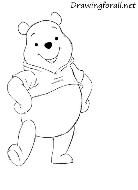 This baby winnie the pooh step by step drawing. How to Draw Winnie the Pooh | Drawingforall.net