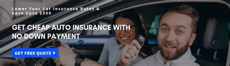 Affordable Car Insurance With No Down Payments
