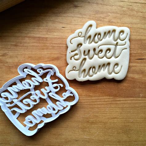 Home Sweet Home Script Cookie Cuttermulti Sizedishwasher Etsy