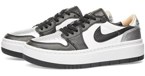 Nike Leather Air Jordan Elevate Low Se Sneakers In Silver Black White Onyx White Lyst Canada