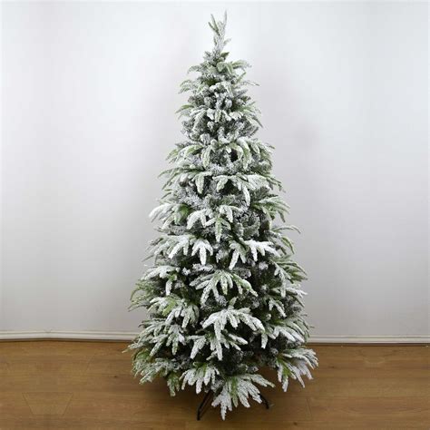 Artificial Christmas Tree Snow Covered Xmas Decorations 4ft 5ft 6ft 7ft