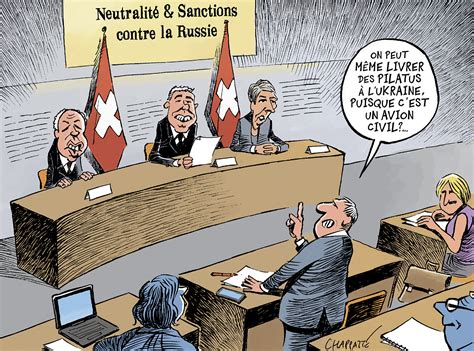 Une Suisse Moins Neutre Globecartoon Political Cartoons Patrick Chappatte
