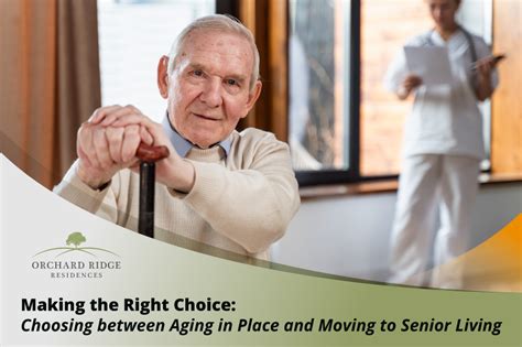 Choosing Between Aging In Place Moving To Senior Living Blog