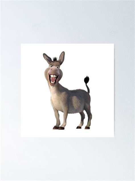 Donkey Smiles Poster For Sale By Vladimir22122 Redbubble