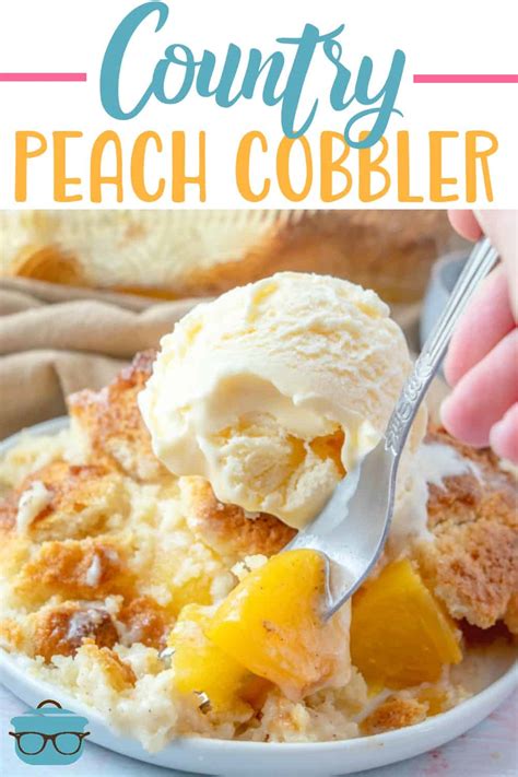 Juicy, sweet peaches and a fabulous topping that's sweet with crisp sugary edges, you'll swear it was made by grandma. EASY COUNTRY PEACH COBBLER (+Video) | The Country Cook