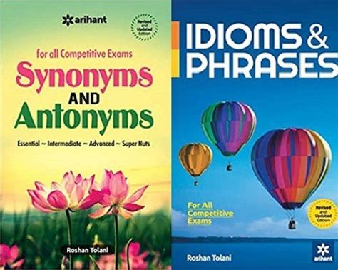 Synonyms And Antonyms And Idioms And Phrases Set Of 2 Books Buy Synonyms