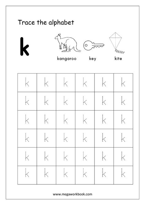 Free English Worksheets Alphabet Tracing Small Letters Letter