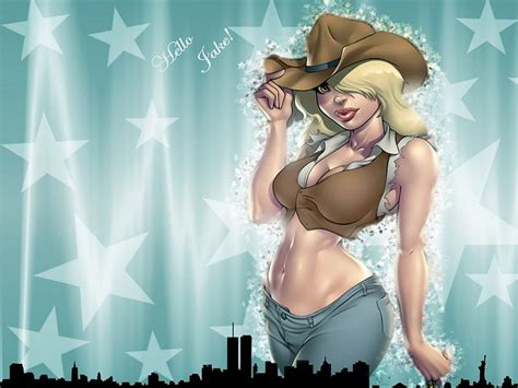 720p Free Download Cowgirl Annie Art Hats Bonito Fun Sexy Fantasy Cowgirls Drawing