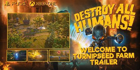 Destroy All Humans Welcome To Turnipseed Farm Trailer Is Here