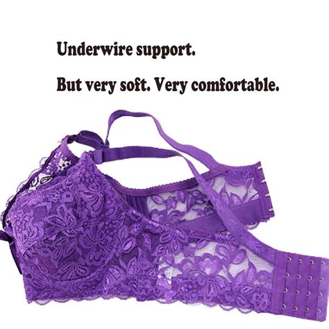 Flat Chested Women Bras Underwire Push Up Bra Slightly Padded Lace Sexy Lingerie Ebay