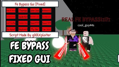 Op Roblox Fe Bypass Fixed Gui Script Hydrogenfluxusdelta Youtube