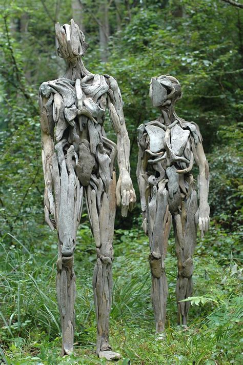 Haunting Driftwood Sculptures By Japanese Artist Nagato Iwasaki Driftwood Sculpture Driftwood