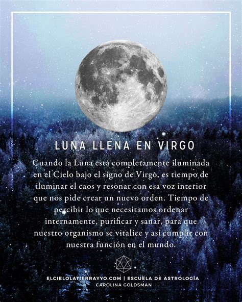 Luna Llena En Virgo Astrología Psicología Y Espiritualidad