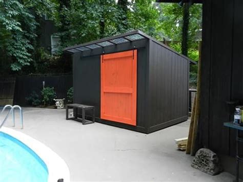 Do it yourself modern shed. Mid-Century Modern inspired garden shed / pool cabana.Based on a design from a 1969 "Do-It ...
