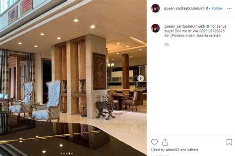 Insert rumah mewah sarita terjual seharga 48 m 25 1 20. Bukan Jatuh Miskin, Sarita Abdul Mukti Beberkan Alasan ...