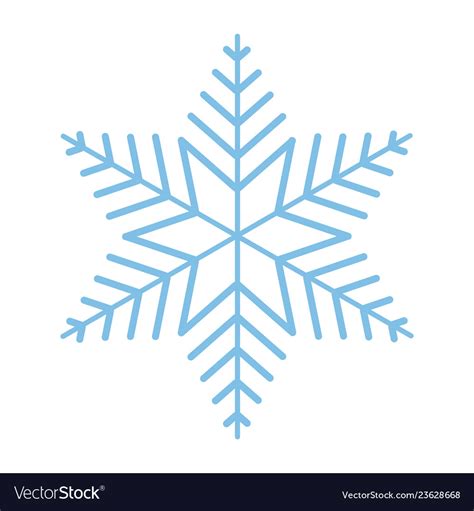 Cute Snowflake Cartoon Royalty Free Vector Image