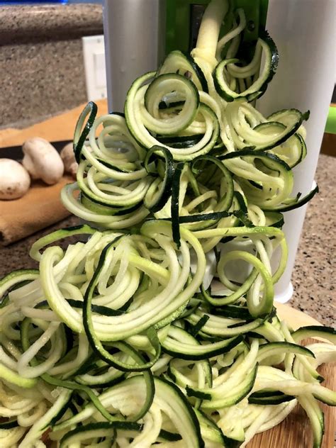 Zucchini noodles are simply zucchini that has been spiralized (cut into thin strips, forming long spiral strands). How to Make Zucchini Noodles - Gluten-free pasta option
