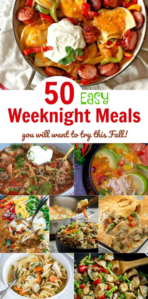 50 Easy Weeknight Meals You Will Want To Try This Fall Powered By Mom