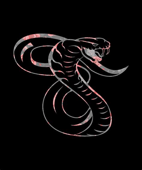Awesome King Cobra Snake Digital Art By Calnyto