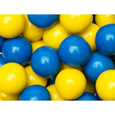 Gumballs Color Combo Blue And Yellow 4lb Box Candy