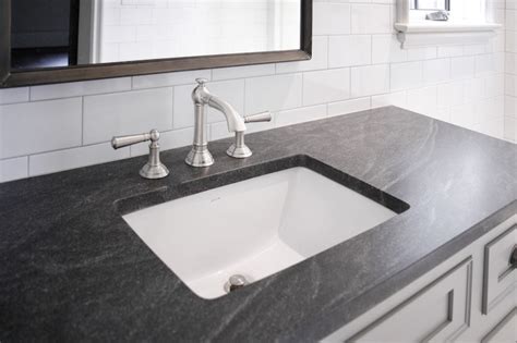 Jet Mist Granite Countertop Transitional Bathroom Cr Home Design