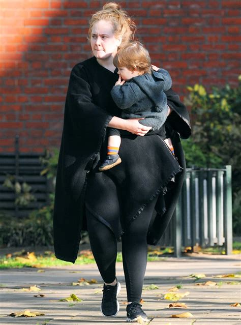 Adele Celebrity Moms And Their Bundled Up Kids Us Weekly