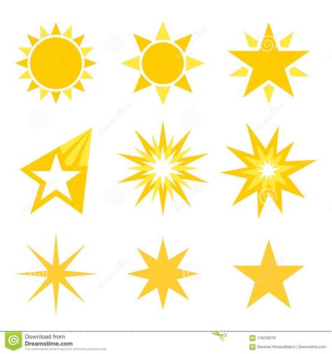 Star Shapes Vector Symbols 222848312